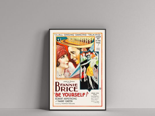 Discover Be Yourself! (1930) Movie Film POSTER (Fanny Brice, Robert Armstrong)