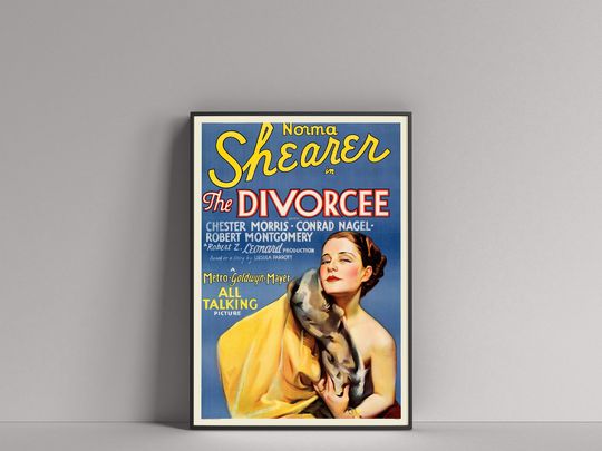 Discover The Divorcee (1930) Movie Film POSTER (Norma Shearer, Robert Montgomery)