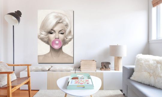 Discover Marilyn Monroe Pink Bubble Gum, Pink Bubble Gum Poster