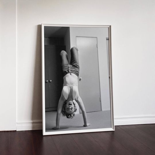 Discover Marilyn Monroe At The Gym Art Poster