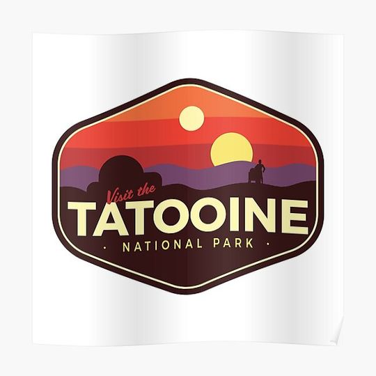 Discover Tatooine National Park Premium Matte Vertical Poster