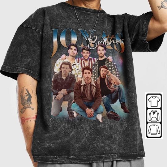 Discover Jonas Brothers Music Shirt, 5 Nights On Broadway Tour 2023, The Album Tee