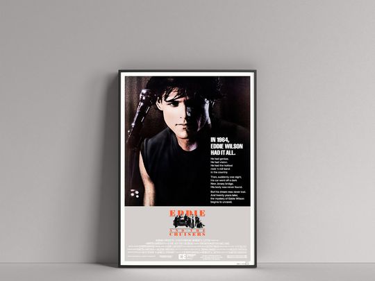Discover Eddie and the Cruisers (1983) Movie Film POSTER (Michael Pare, Tom Berenger)