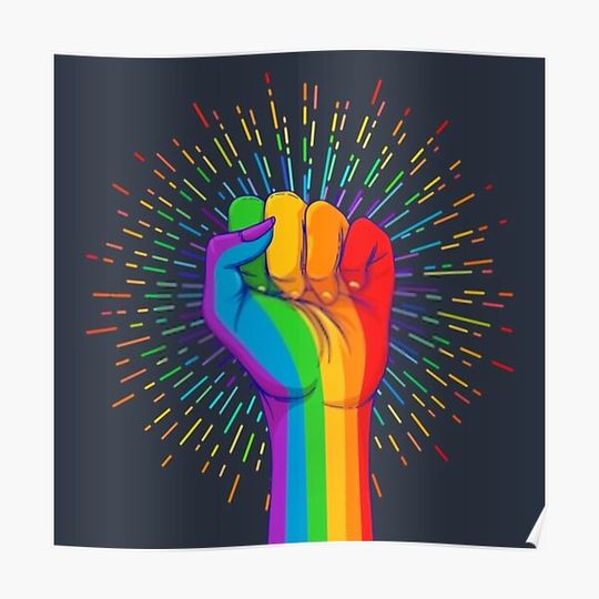 Discover LGBT LIVES MATTER Premium Matte Vertical Poster