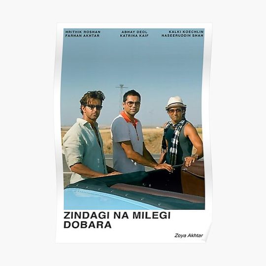 Discover Zindagi Na Milegi Dobara Premium Matte Vertical Poster