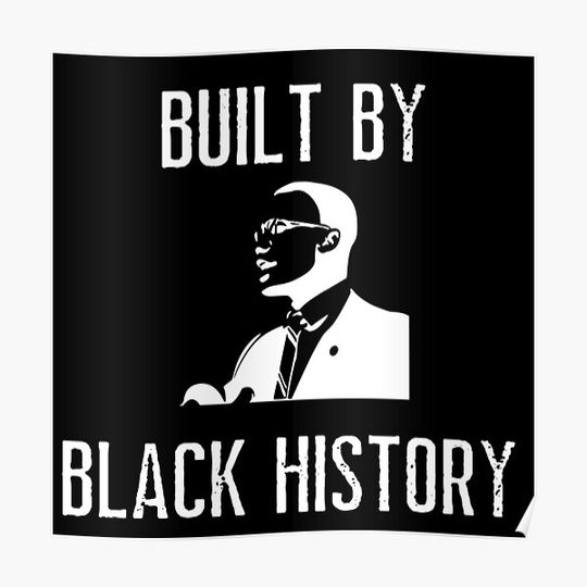 Discover Built By Black History Premium Matte Vertical Poster