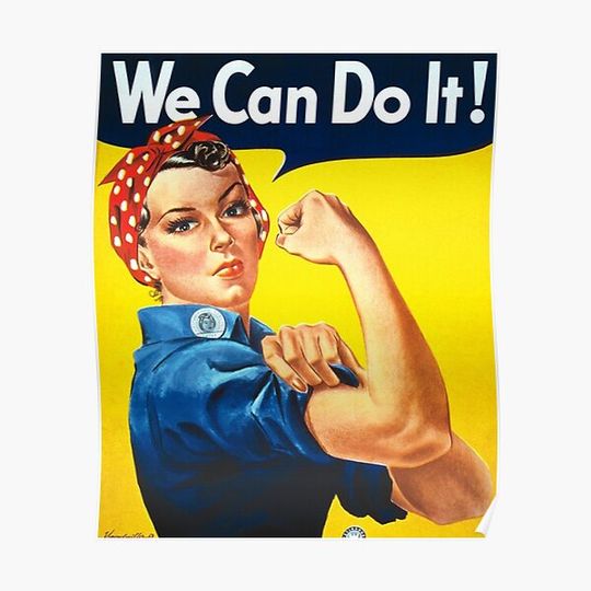 Discover We Can Do It - Rosie the Riveter Premium Matte Vertical Poster
