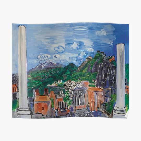 Discover Raoul Dufy Le Theatre Antique de Taormina Premium Matte Vertical Poster