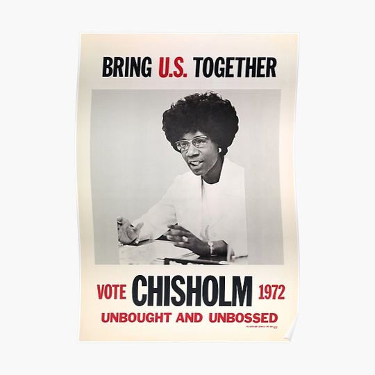 Discover Shirley Chisholm Vintage Poster Premium Matte Vertical Poster