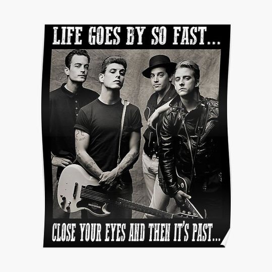 Discover Life Goes By So Fast - Social Distortion Bands Music Premium Matte Vertical Poster