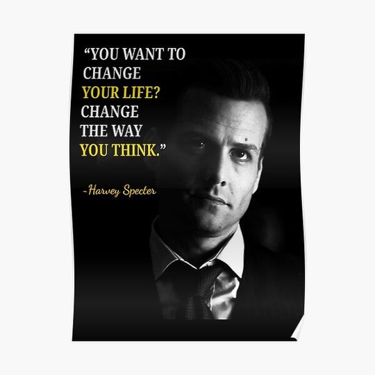 Discover Harvey Specter Quotes Premium Matte Vertical Poster