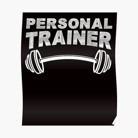 Discover Personal Trainer Bodybuilding Fitness Instructor Gym Workout Premium Matte Vertical Poster