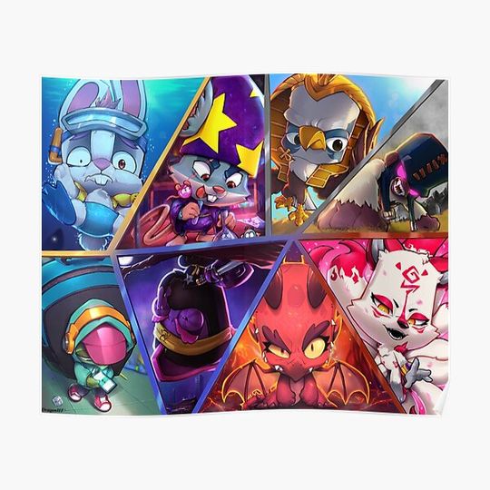 Discover Legendary Zooba Characters Premium Matte Vertical Poster