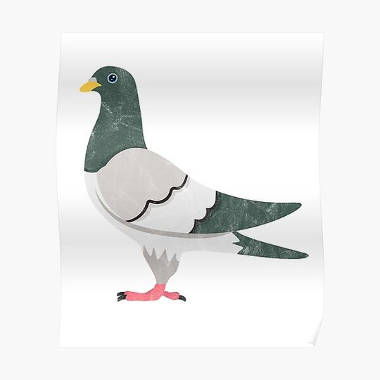 Discover Pigeon Lover's Gift: Premium Matte Vertical Poster Featuring Wood Pigeons