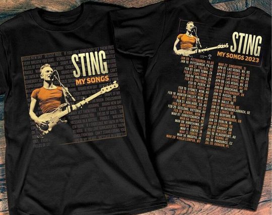 Discover Sting My Songs 2023 Tour Shirt: Celebrate the Concert