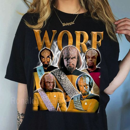 Discover Worf T shirt, Worf