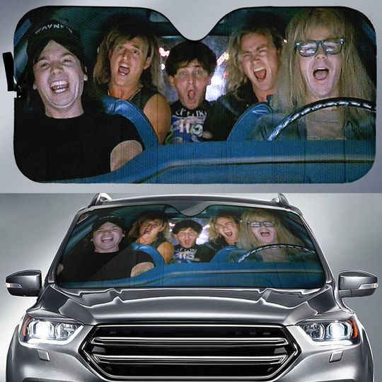 Discover Wayne's World Car Sun Shade