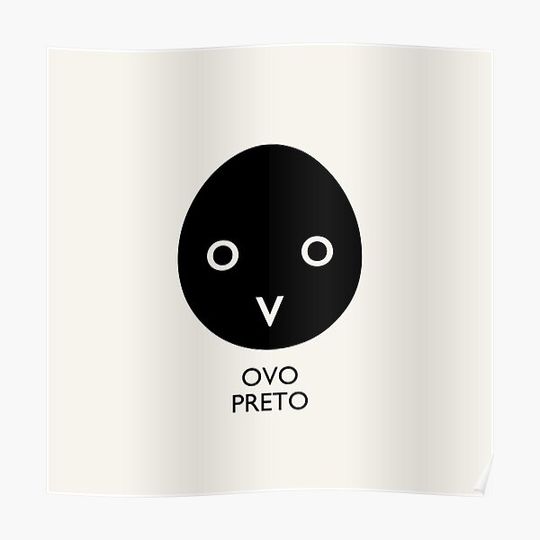 Discover OVO PRETO Premium Matte Vertical Poster