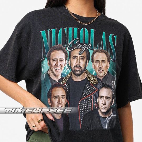 Discover Limited Nicholas Cage Vintage T-Shirt, Gift For Women and Man Unisex T-Shirt