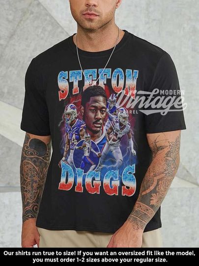 Discover Stefon Diggs Shirt, Football shirt, Classic 90s Graphic Tee