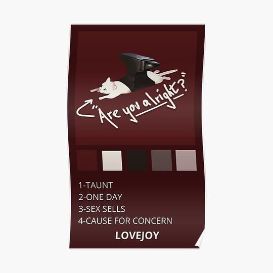Discover Are you alright |lovejoy|music album Premium Matte Vertical Poster