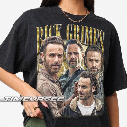 Discover Rick Grimes Vintage T-Shirt, Gift For Women and Man Unisex T-Shirt
