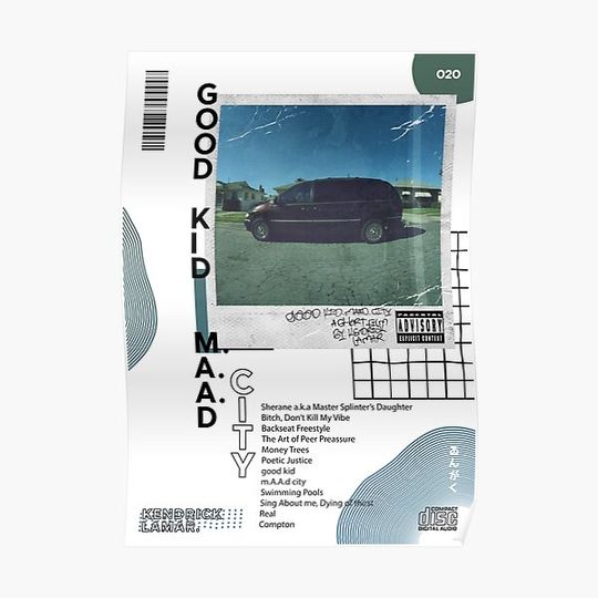 Discover GOOD KID MAAD CITY POSTER Premium Matte Vertical Poster