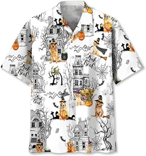 Discover Golden Retriever Dog Hawaiian Shirts, Hawaiian Aloha Shirt