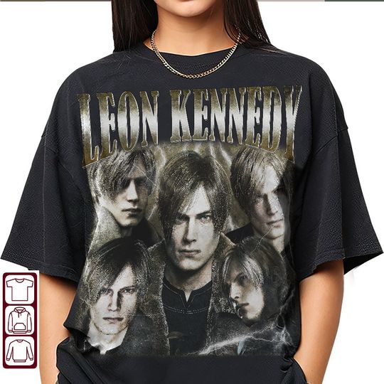 Discover Leon Kennedy Vintage Tee - Resident Evil Design
