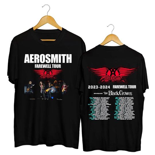 Discover Ae.rosmith 2023  2024 Peace Out Farewell Tour Band T-Shirt, Ae.rosmith Band Fan Shirt, Aero.smith 2023 Concert