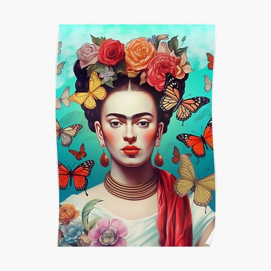 Discover Frida Kahlo 4 Premium Matte Vertical Poster