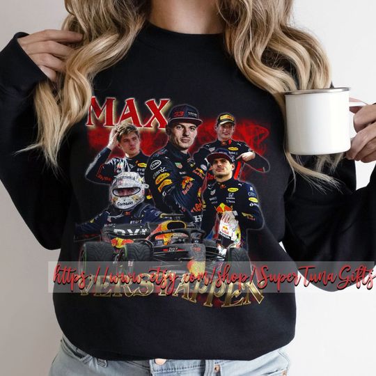 Discover Max Ver stappen 90s Graphic Sweatshirt, Max Ver stappen Bootleg, Car Racing Sweatshirt