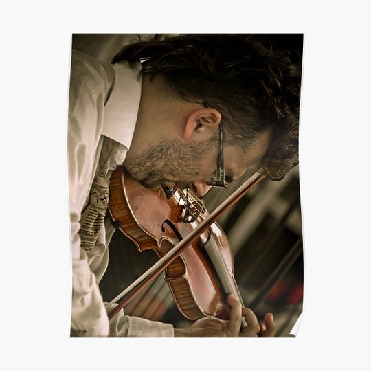 Discover Paprika Balkanicus Violinist Premium Matte Vertical Poster