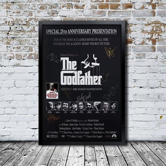 Discover The Godfather Signed Movie Poster