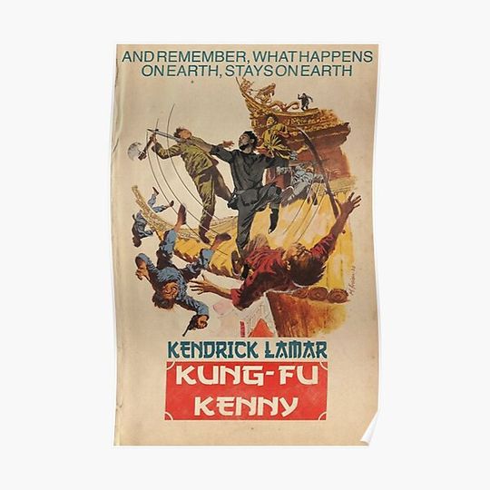 Discover Kung Fu Kenny Parody Poster Premium Matte Vertical Poster