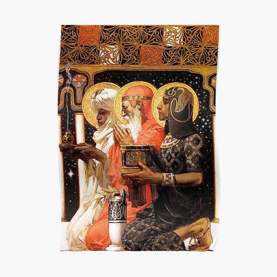 Discover Three Wise Men by J. C. Leyendecker - Vintage Art Premium Matte Vertical Poster