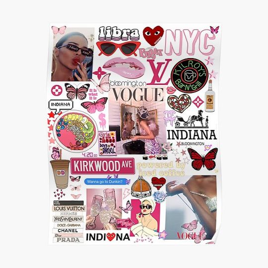 Discover DartyDesigns Trendy Aesthetic Collage(Made for You) Premium Matte Vertical Poster