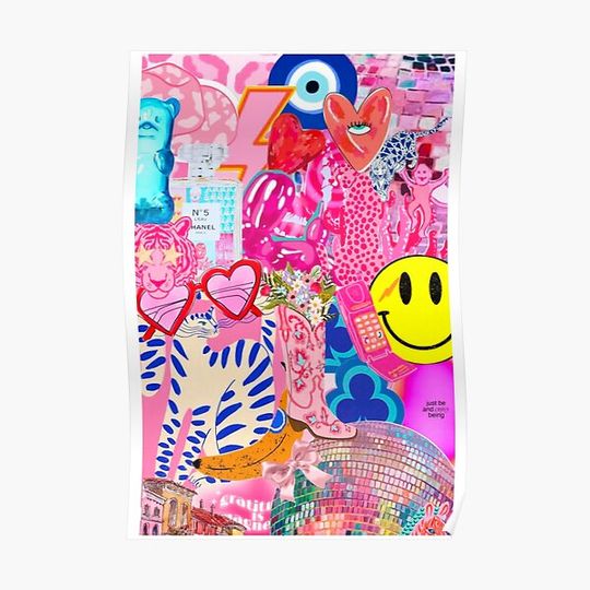 Discover preppy photo collage Premium Matte Vertical Poster