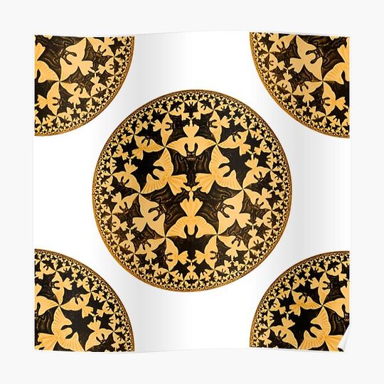 Discover The world of M.C. Escher - Bats Premium Matte Vertical Poster