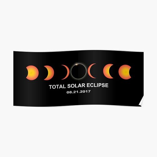 Discover Total Solar Eclipse - August 21 2017 Premium Matte Vertical Poster