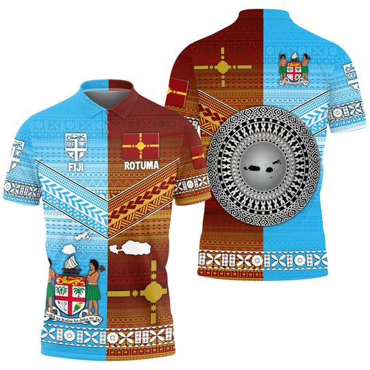 Discover Fiji And Rotuma Tapa Pattern Polo Shirt