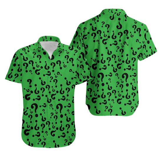 Discover Riddler Supervillain Hawaiian Shirt - Horror Movie Style