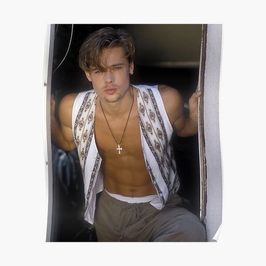 Discover BRAD PITT Premium Matte Vertical Poster