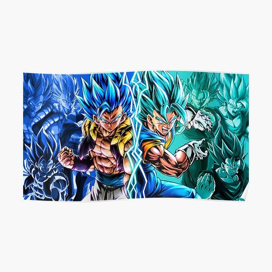 Discover Vegito and Gogeta Premium Matte Vertical Poster