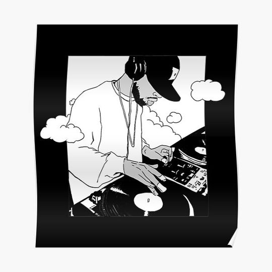 Discover J dilla donuts  DJ Premium Matte Vertical Poster