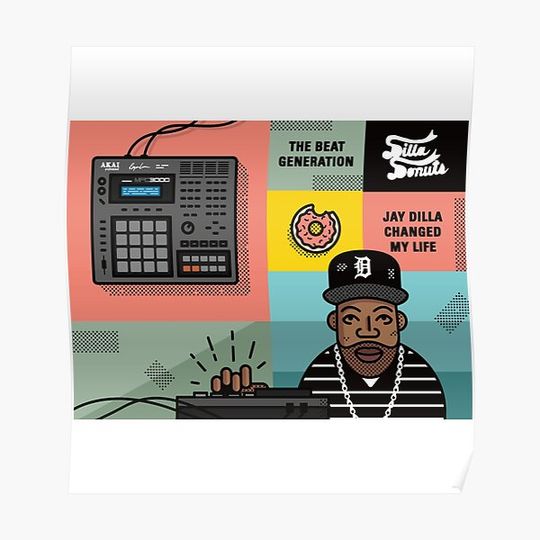 Discover J dilla donuts  mpc 2000xl Premium Matte Vertical Poster