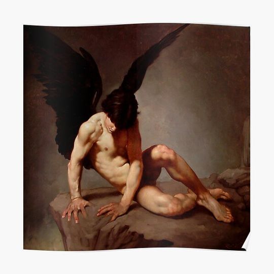 Discover Fallen angel by Roberto Ferri Premium Matte Vertical Poster