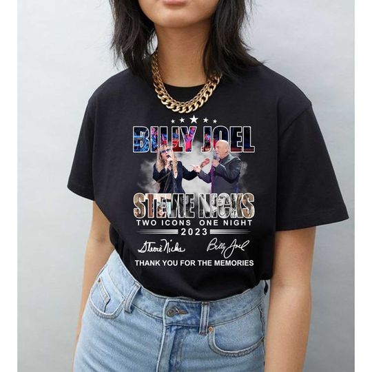Discover Billy Joel and Stevie Nicks Music Merch Shirt