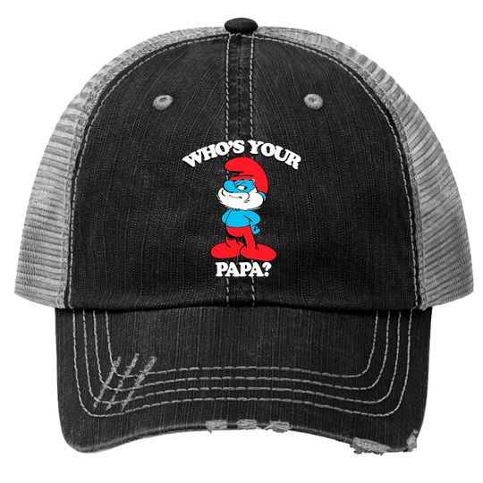 Discover Who's Your Papa? - Smuurfs - Print Trucker Hat
