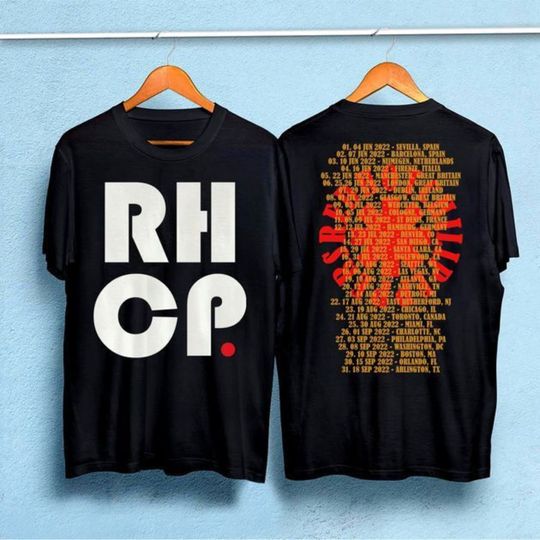 Discover Red Hot Chili Peppers Shirt, 2Sides Red Hot America Tour T-Shirt